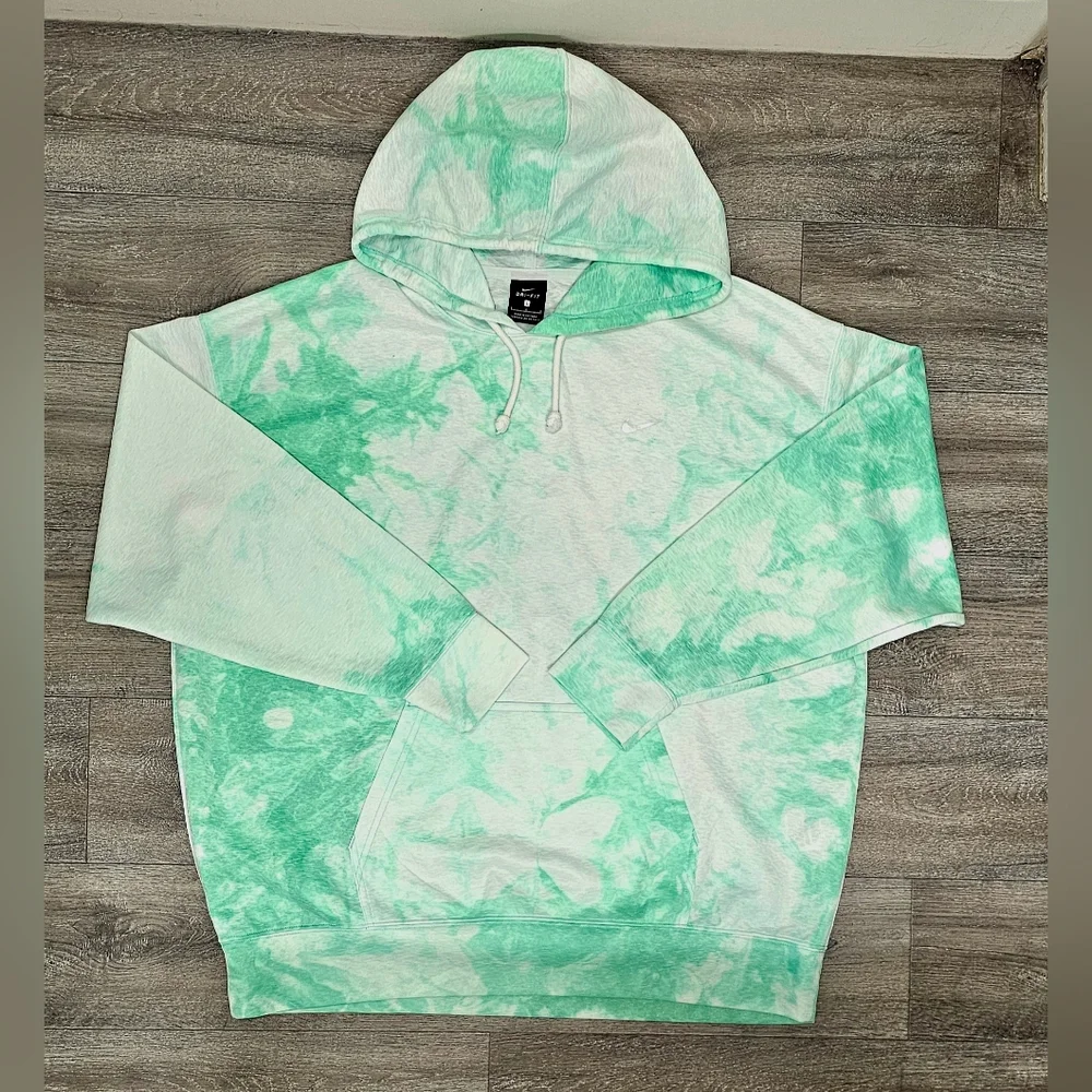 Women's Nike Icon Clash Pullover Training Hoodie Glow Green-Size Large